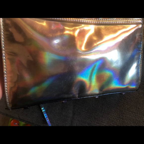Rare Holographic Iridescent Hologram Rebecca Minkoff Mini Mac EUC - Picture 11 of 17